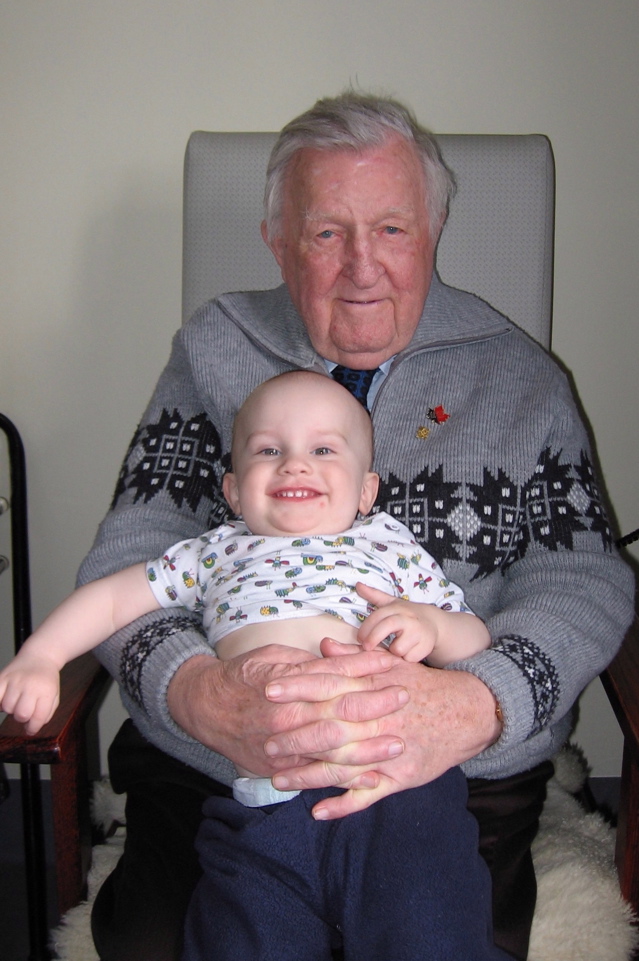 Paul with his great-grandfather