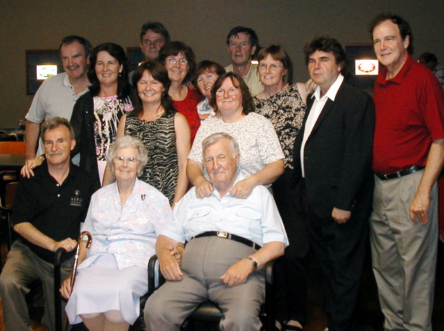 James and Margaret with their twelve children, 2003